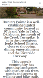 Mobile Screenshot of hunterspointetulsa.com