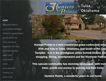 Tablet Screenshot of hunterspointetulsa.com